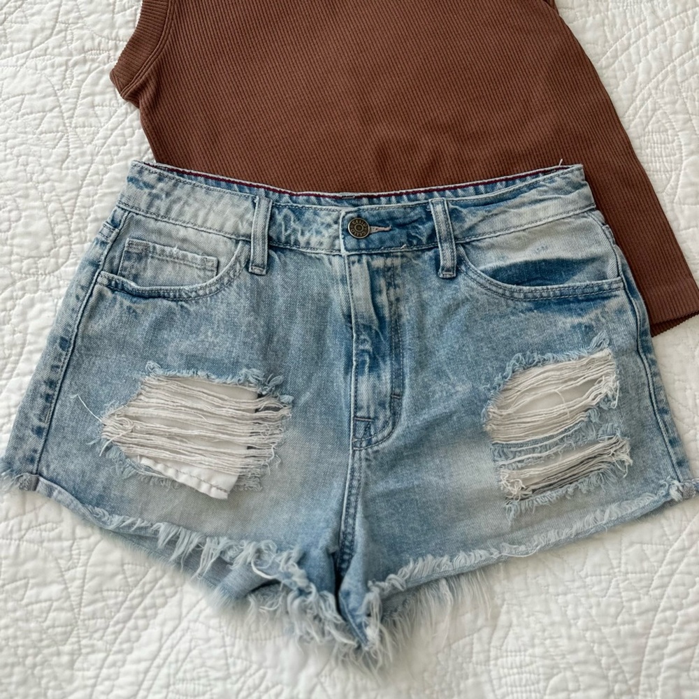 Cello Boutique Distressed Denim Women Shorts